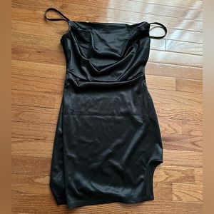 NWT SILK BLACK TIGHT DRESS